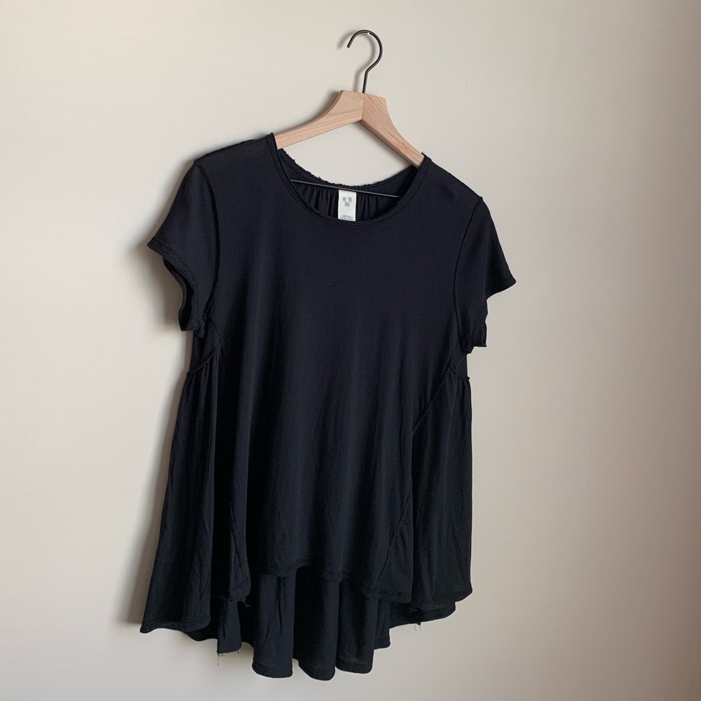 We The Free Black Asymmetrical Top